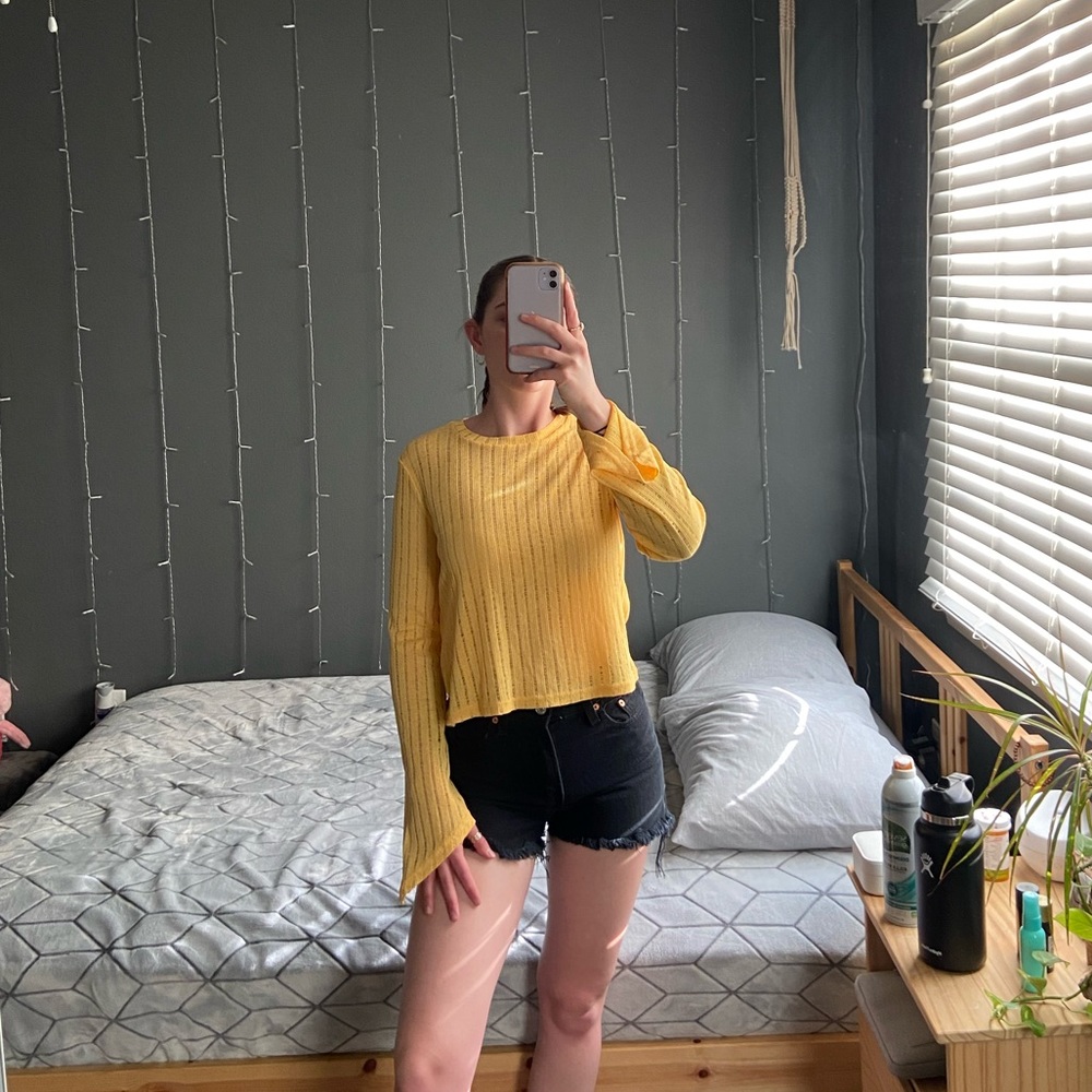Yellow Zara Top